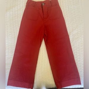 Anthro Colette wide leg cropped pants . Sz 29